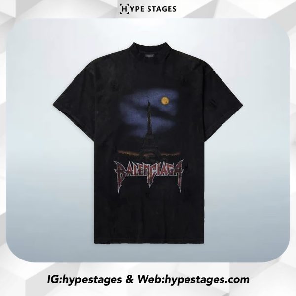 BALENCIAGA PARIS MOON TEE