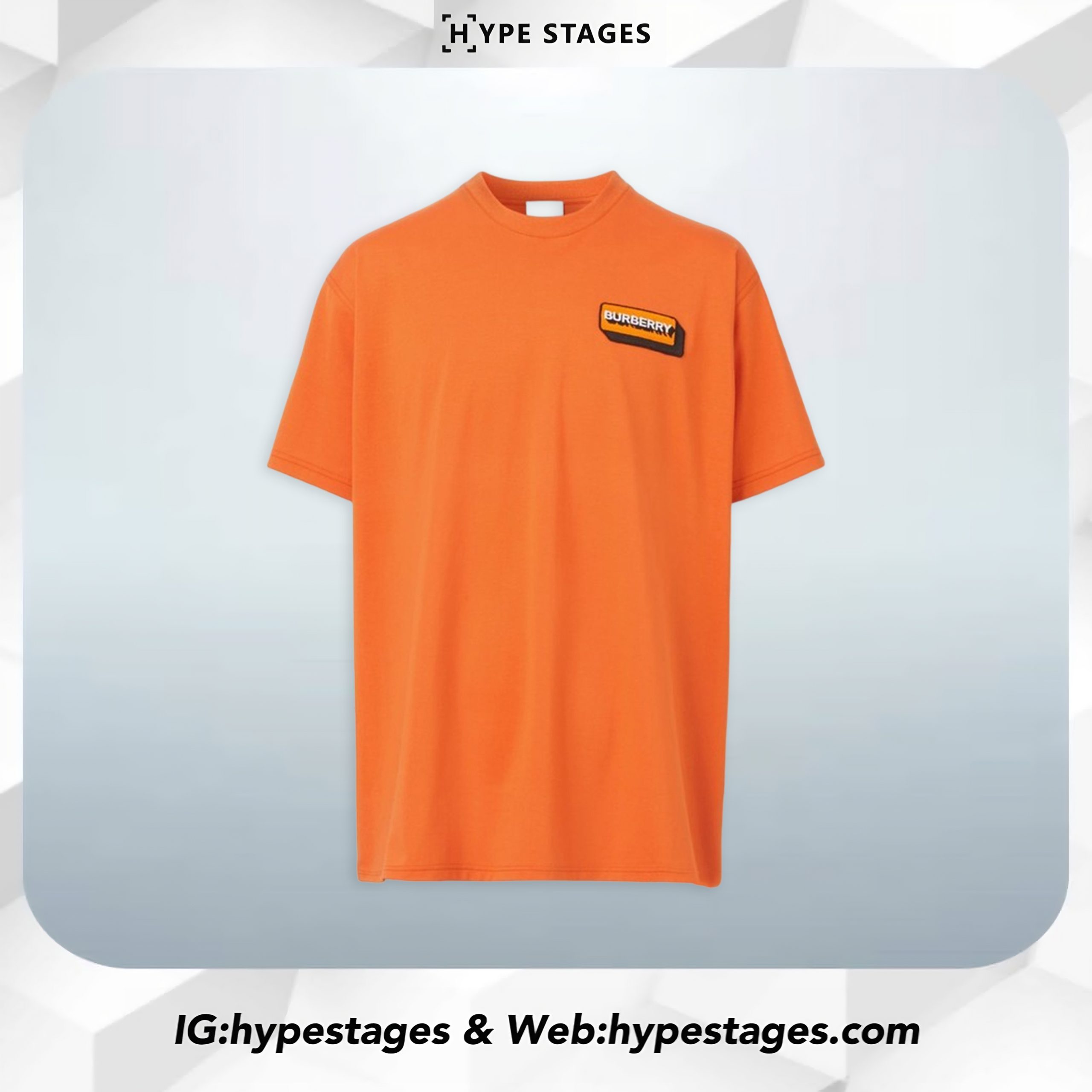 BURBERRY ORANGE PATCH TEE