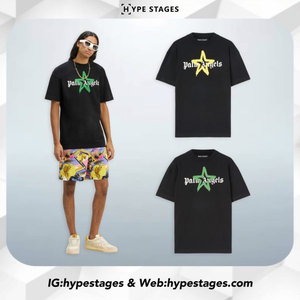 PALM ANGELS STAR SPRAYED TEE