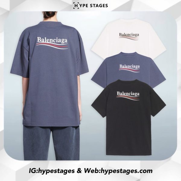 BALENCIAGA WAVE PRINT TEE