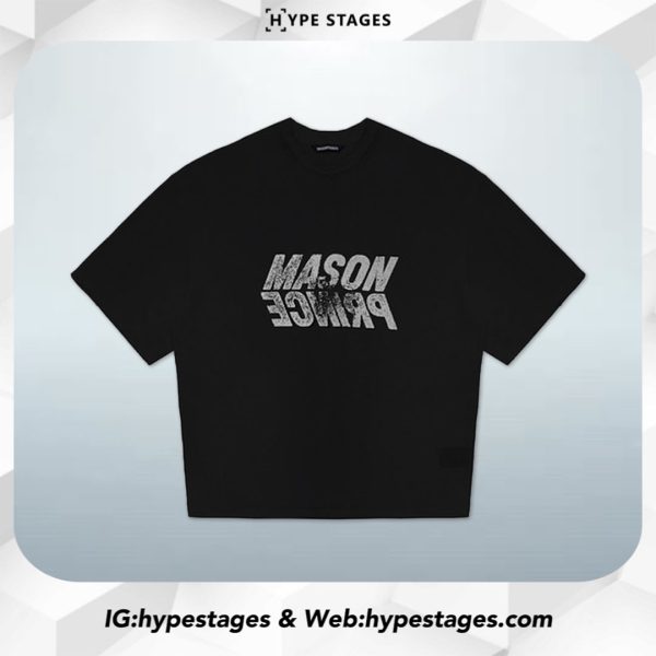 MASONPRINCE BLURRED FRONT LOGO TEE