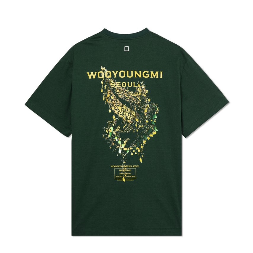 WOOYOUNGMI CROWN BACK LOGO TEE - Image 3