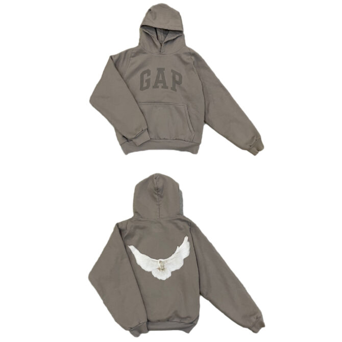 美品　YEEZY GAP BALENCIAGA DOVE HOODIE XS Yeezy Gap Engineered by Balenciaga Dove Hoodie Washed Black - SS22