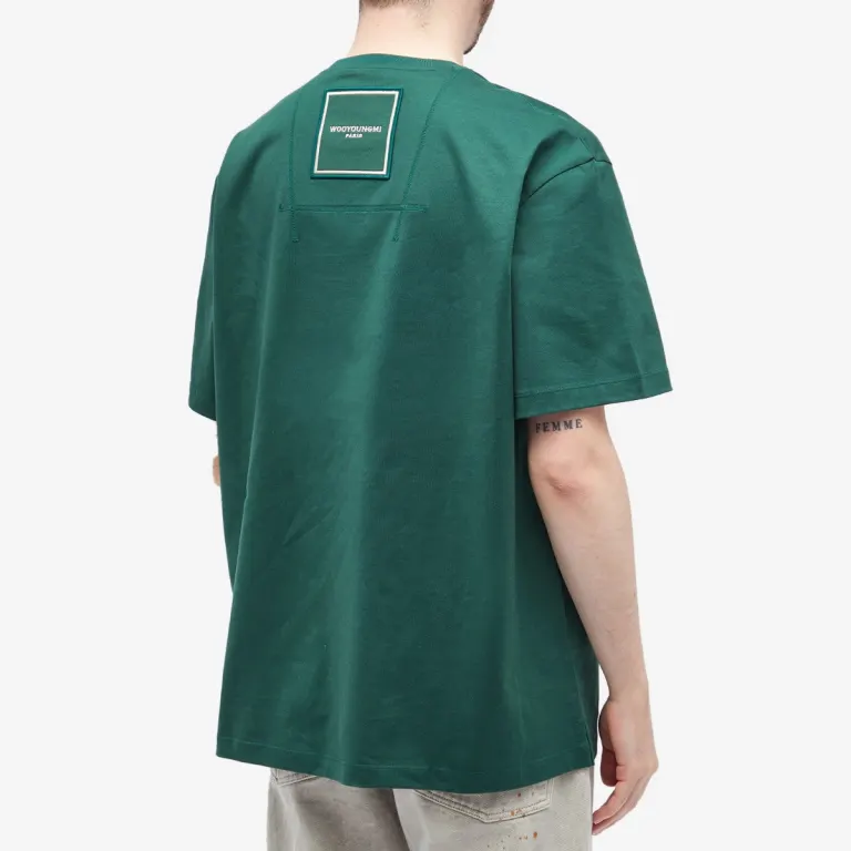 WOOYOUNGMI BOX LOGO TEE - Image 3