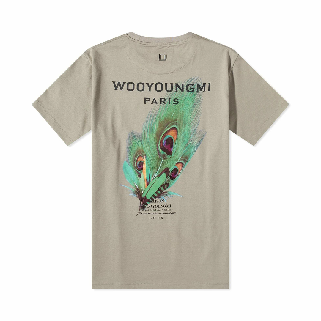 WOOYOUNGMI PURPLE FEATHER TEE - Image 3