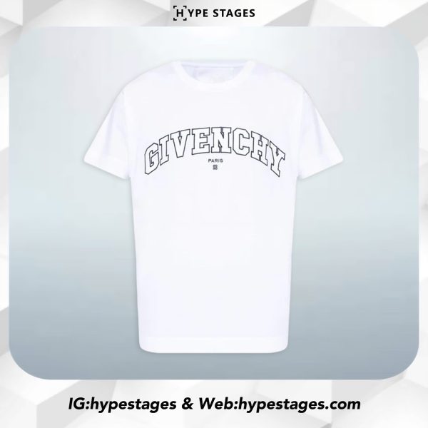 GIVENCHY EMBROIDERY COLLEGE TEE