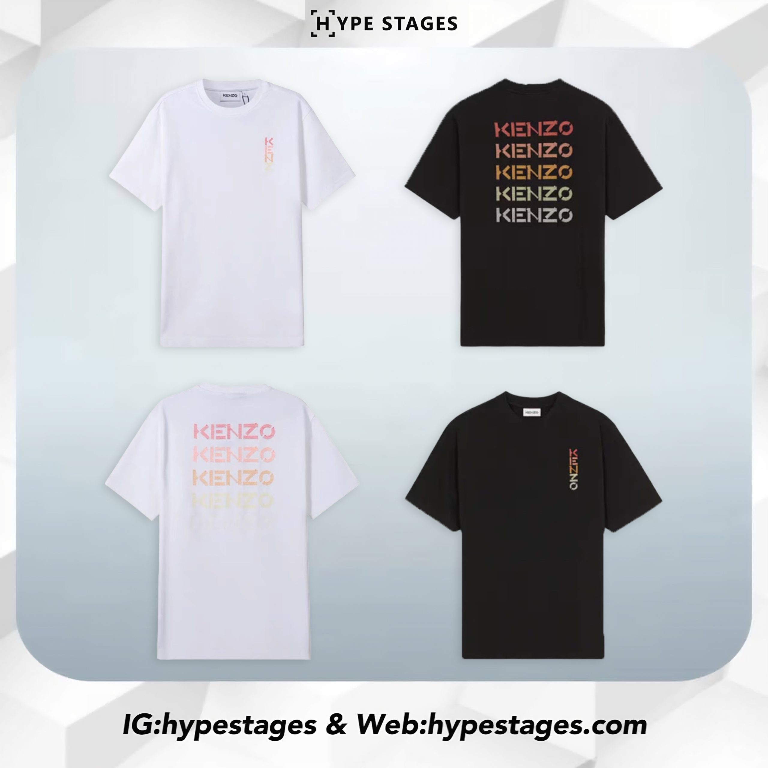 KENZO EMBROIDERY MONOGRAM TEE