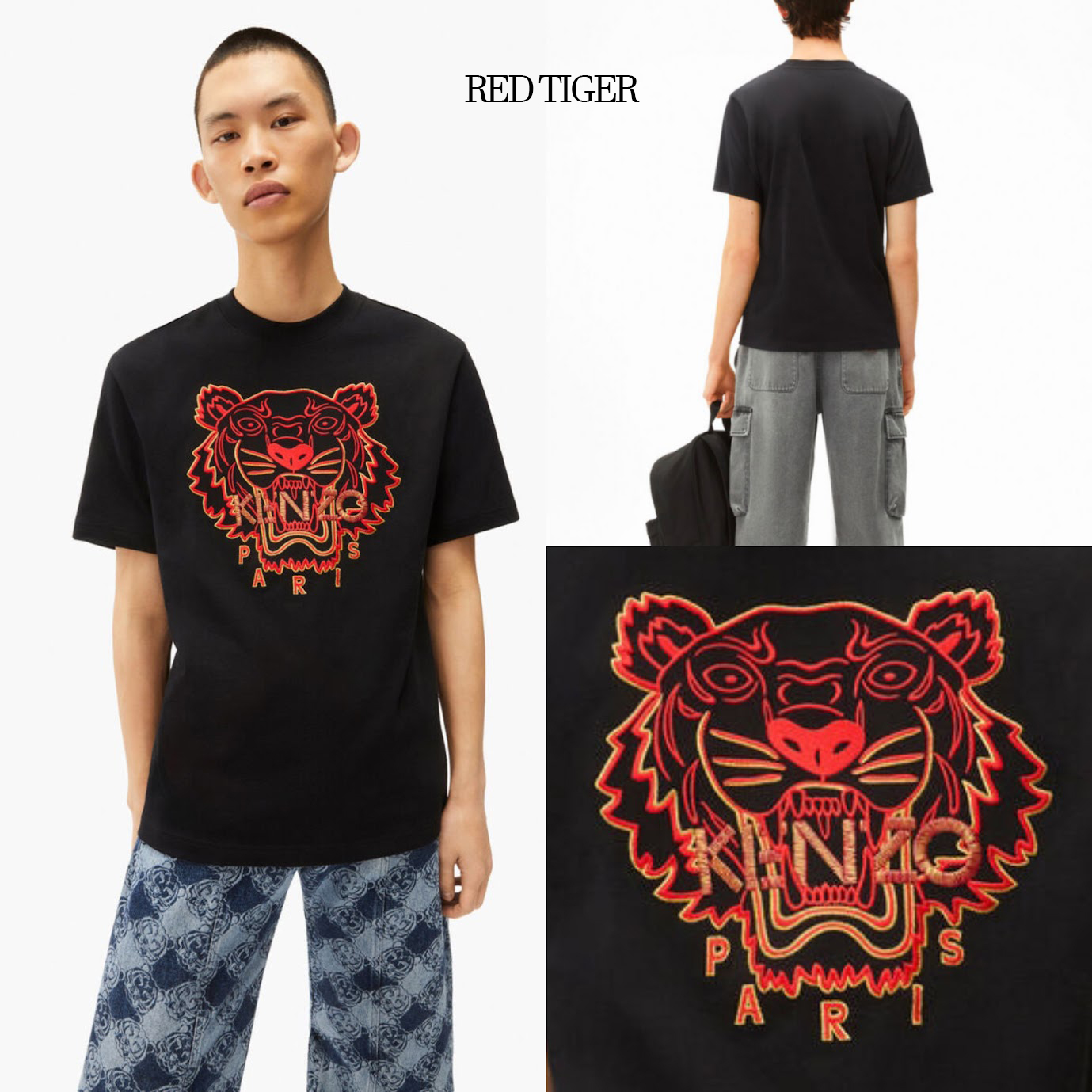 KENZO EMBROIDERY TIGER HEAD TEE - Image 4