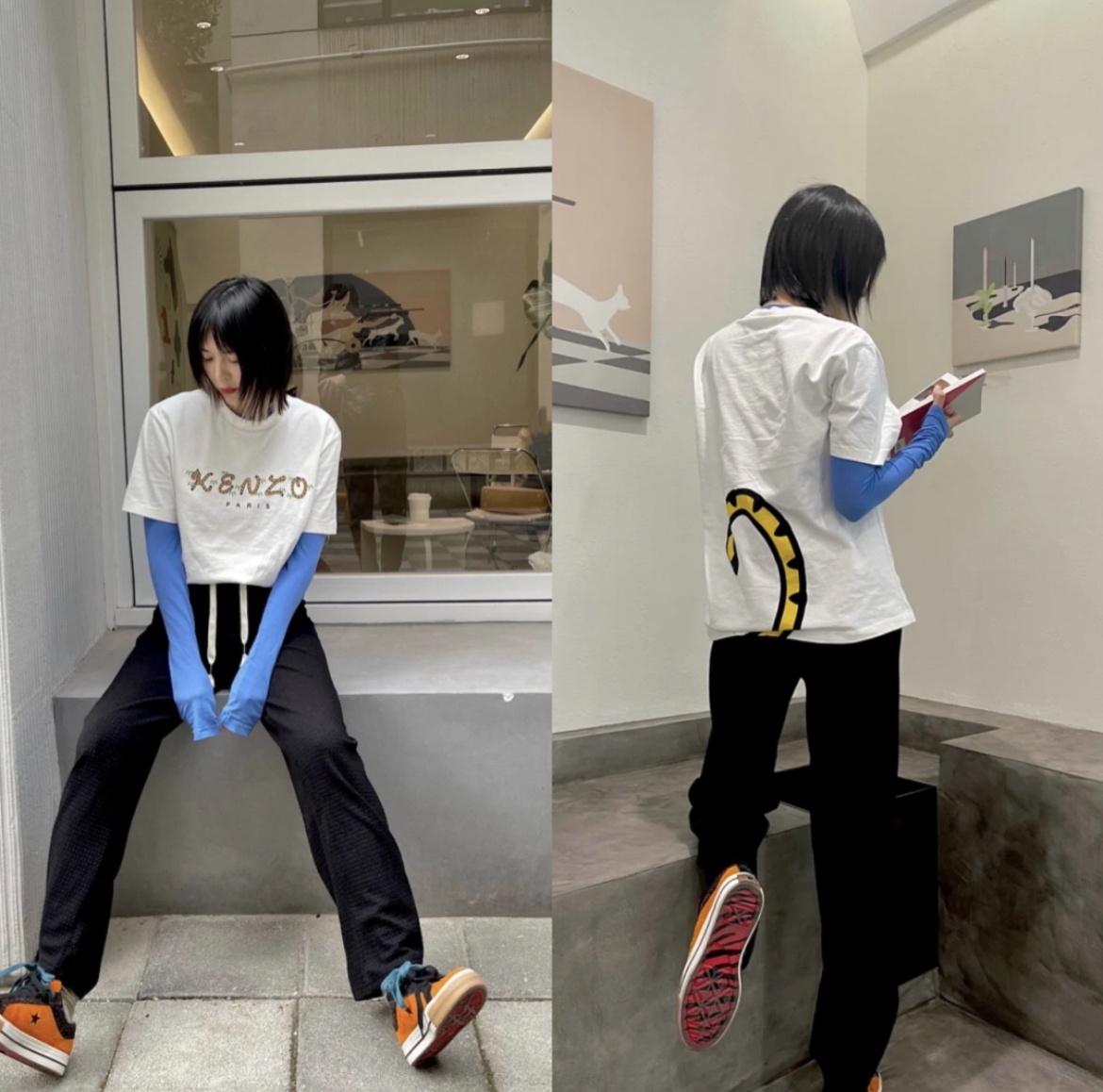 KENZO NIGO LOGO PRINT TEE - Image 2