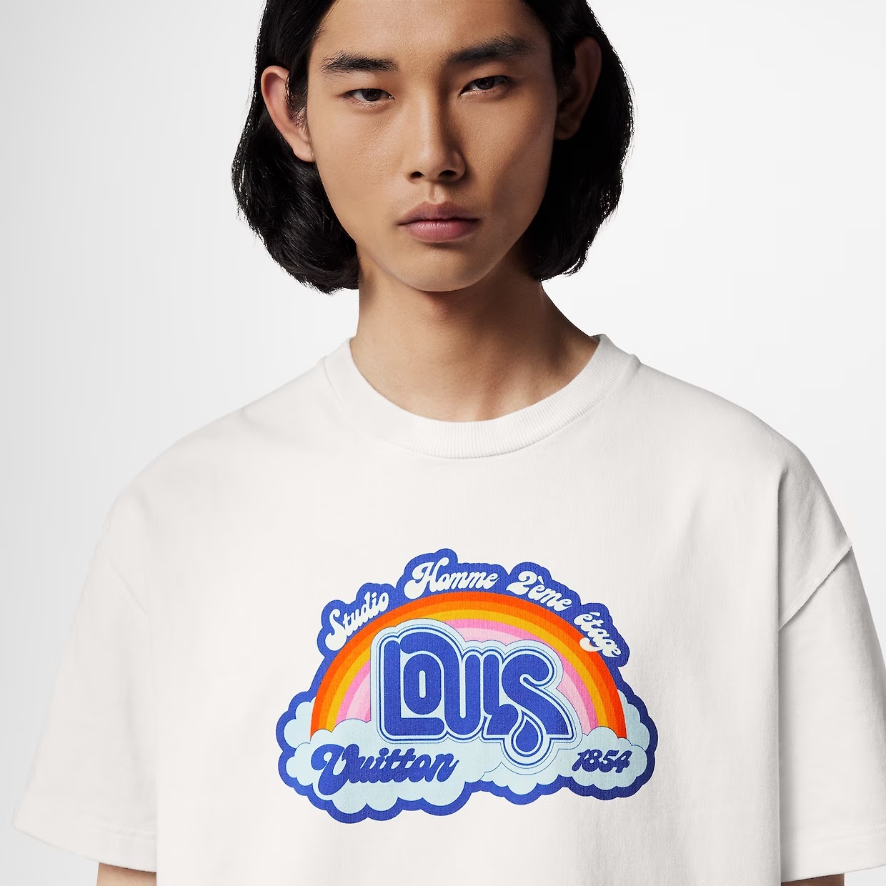 LV RAINBOW PRINT TEE - Image 2