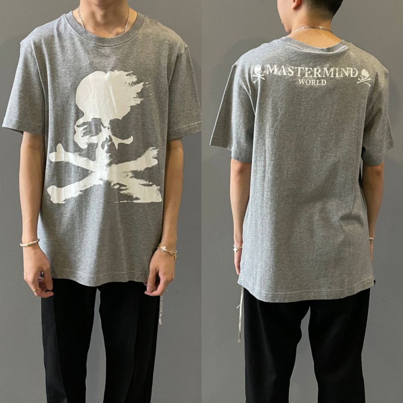 MASTERMIND GREY FADED LOGO TEE - Image 2