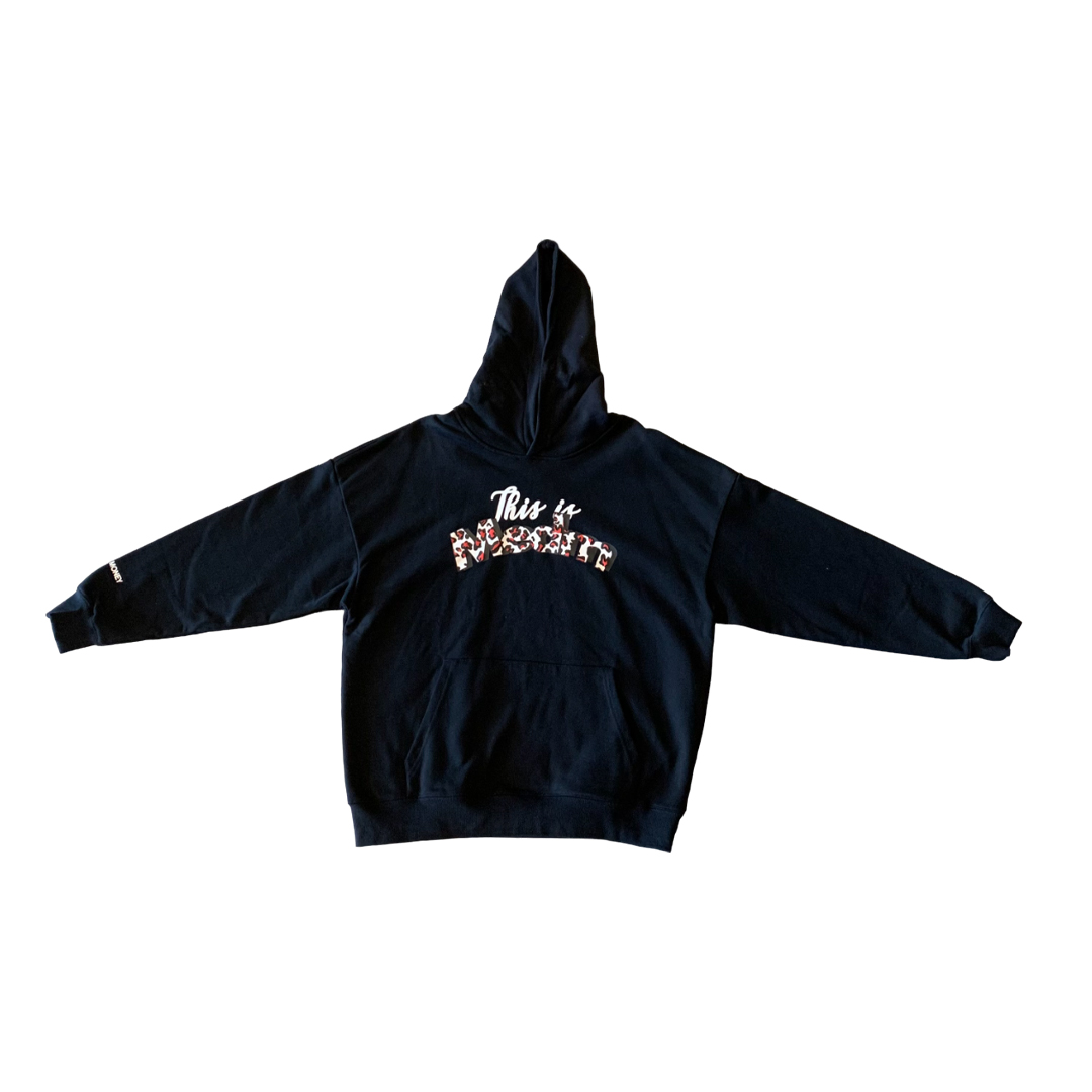 MEDM LEOPARD FRONT LOGO HOODIE - Image 2