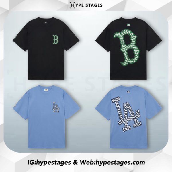 MLB CHECKERED BACK LOGO TEE