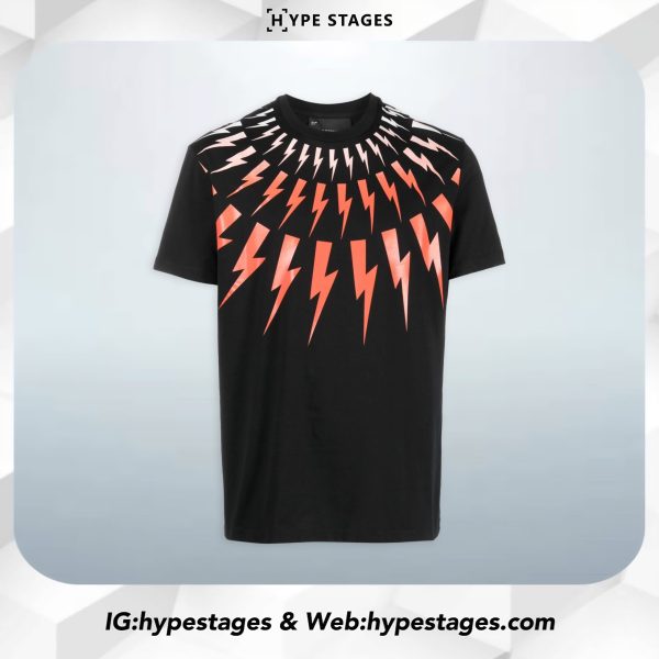 NEIL BARRETT RED THUNDER TEE
