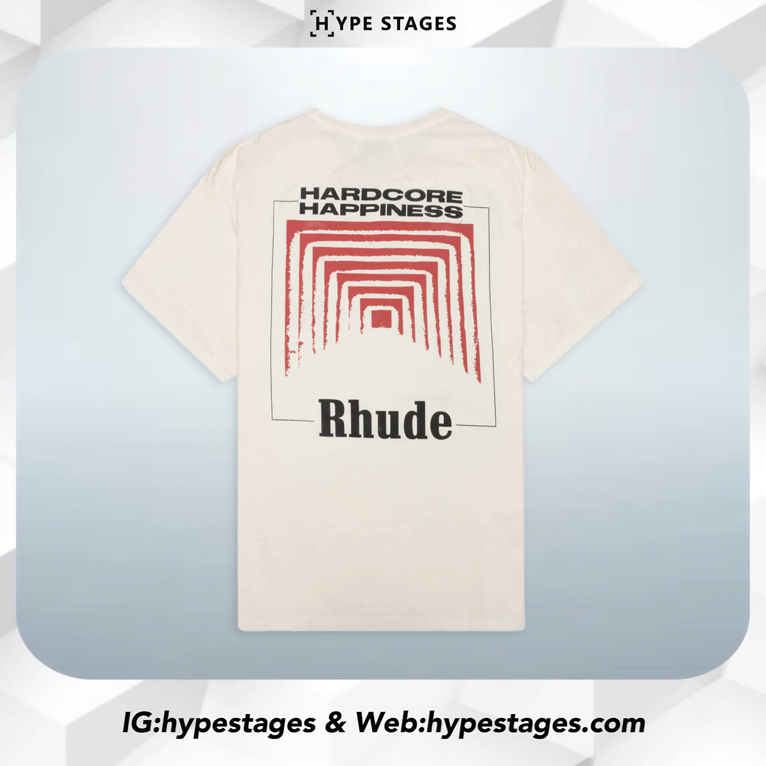 RHUDE HARDCORE HAPPINESS TEE