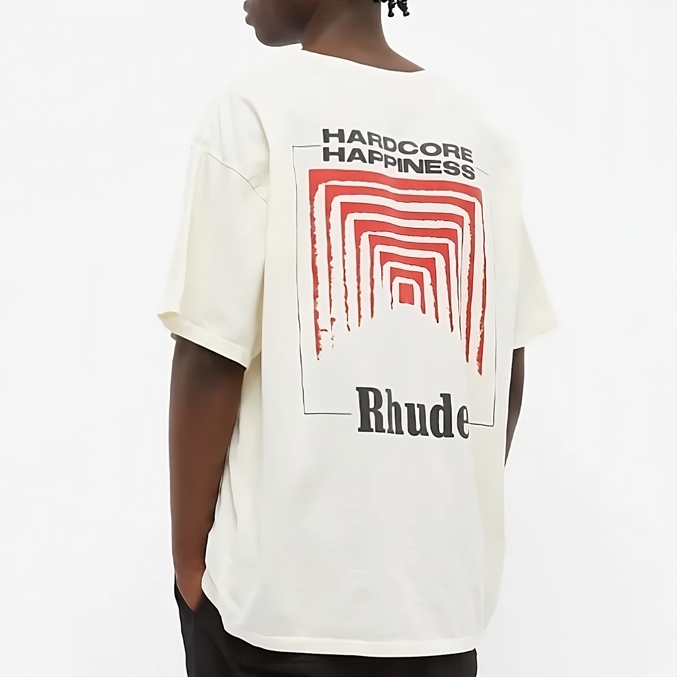RHUDE HARDCORE HAPPINESS TEE - Image 4