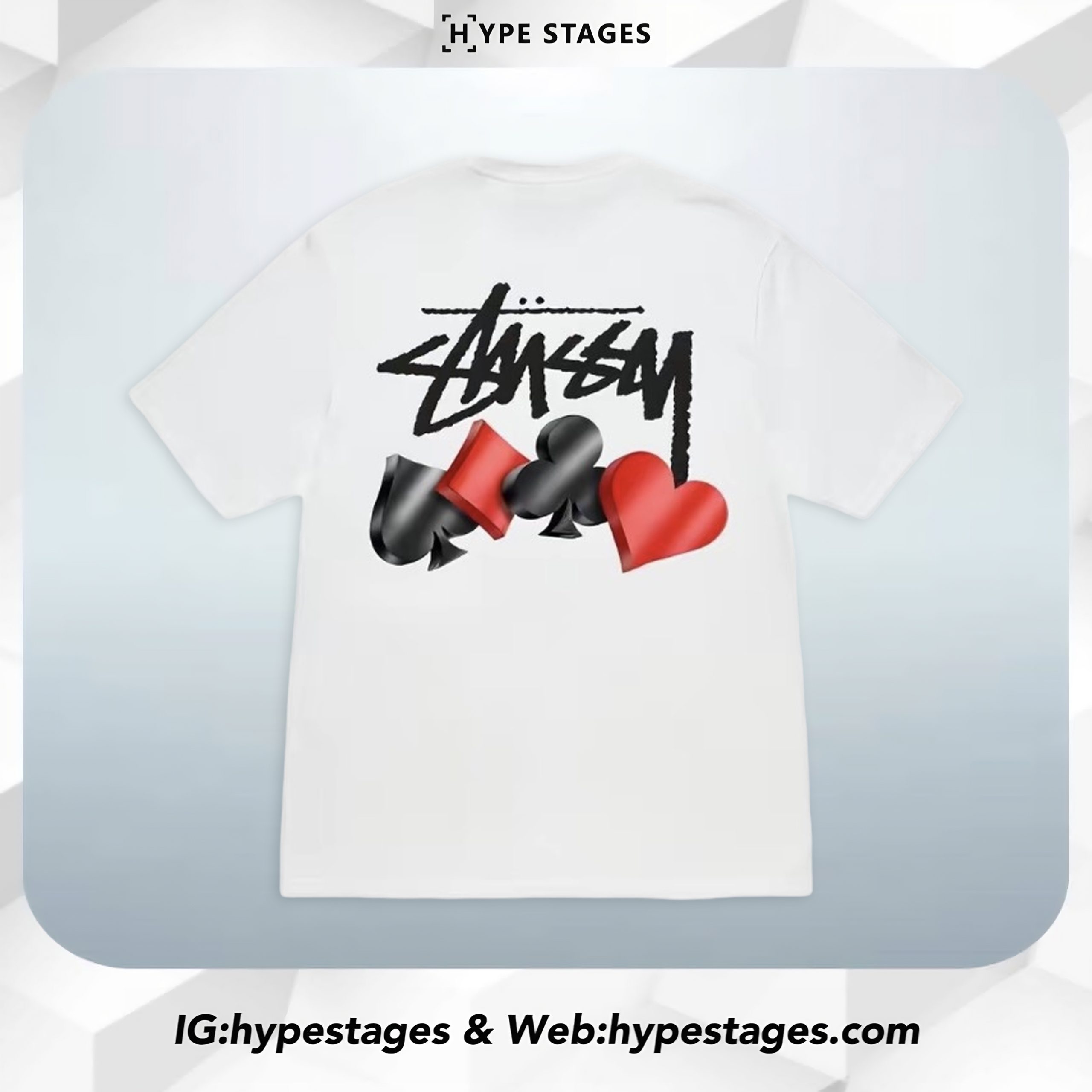 STUSSY SUITS LOGO TEE