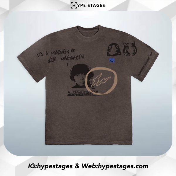 TRAVIS SCOTT X FRAGMENT BROWN PEPPER TEE