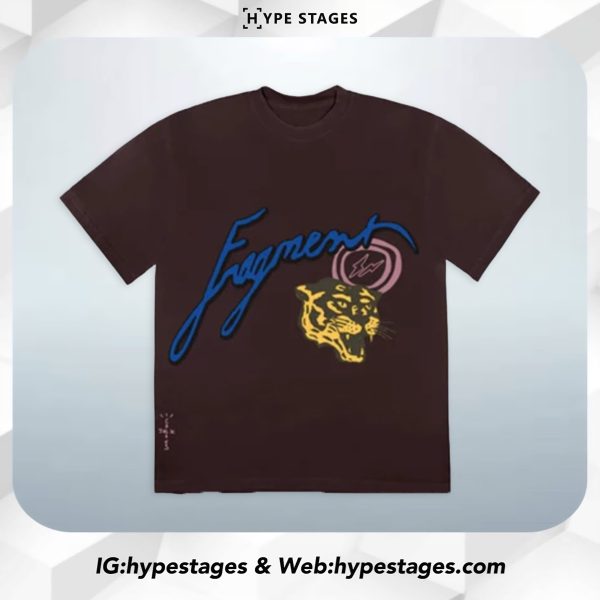 TRAVIS SCOTT X FRAGMENT ICONS BROWN TEE