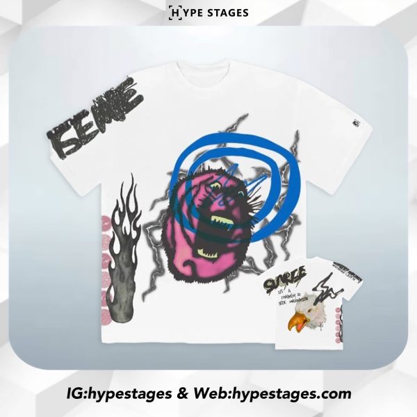 TRAVIS SCOTT X FRAGMENT SUNRISE WHITE TEE