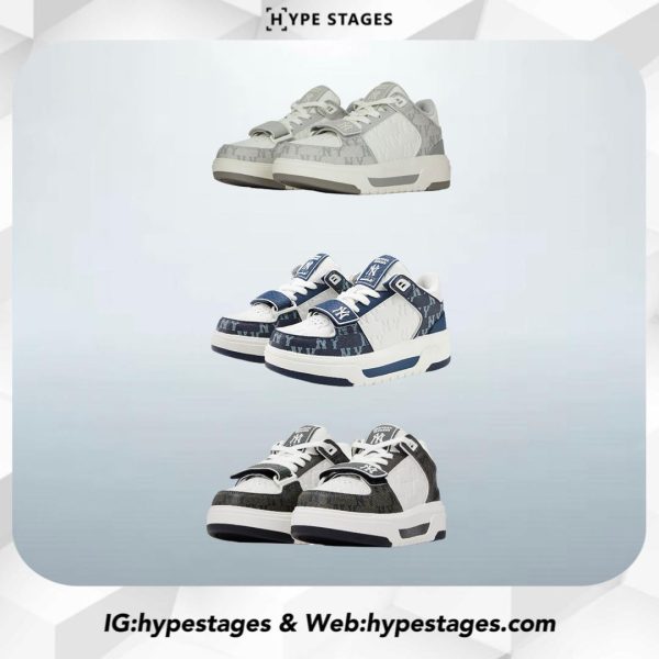 MLB CHUNKY EMBOSSED MONOGRAM STRAP SNEAKER