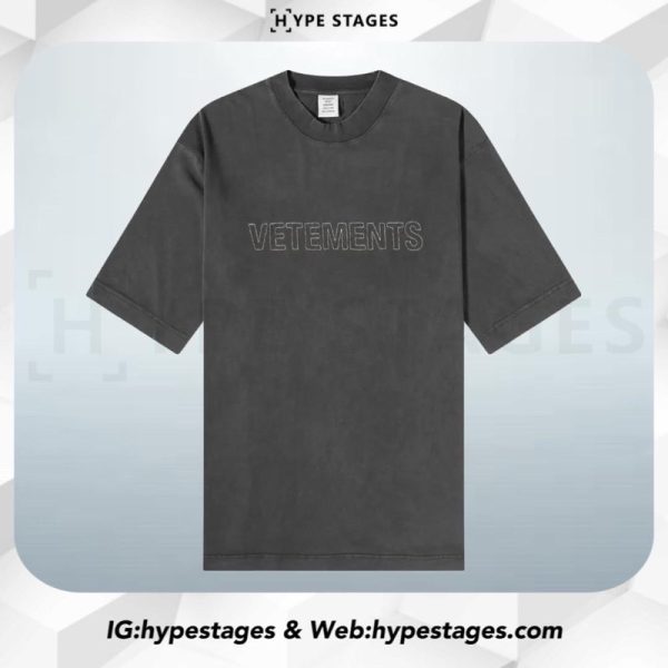 VETEMENTS VINTAGE WASHED CLASSIC LOGO TEE