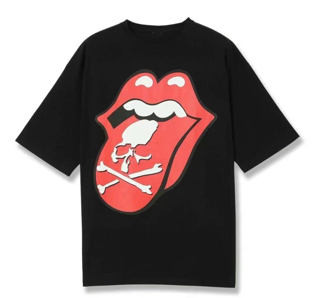 MASTERMIND X ROLLING STONE BIG TONGUE TEE - Image 3