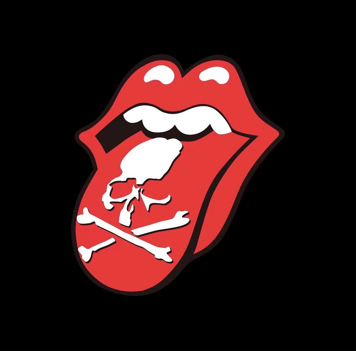 MASTERMIND X ROLLING STONE BIG TONGUE TEE - Image 5