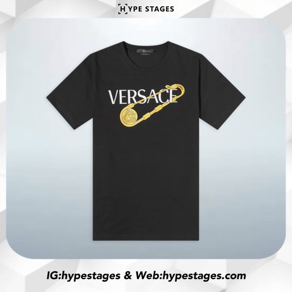 VERSACE SAFETY PIN TEE