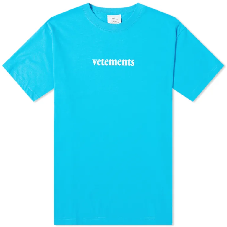 VETEMENTS CLASSIC FRONT LOGO TEE - Image 4