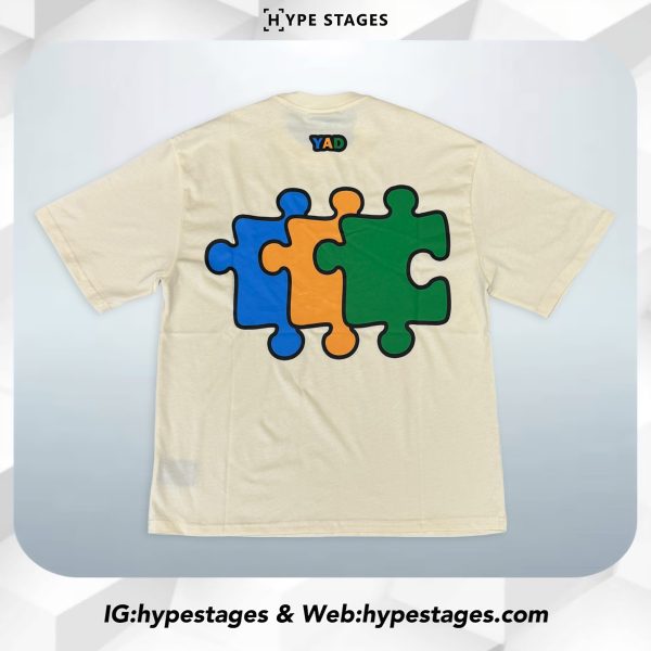 YADCREW THREE COLOUR OVERLAPPING PUZZLE TEE