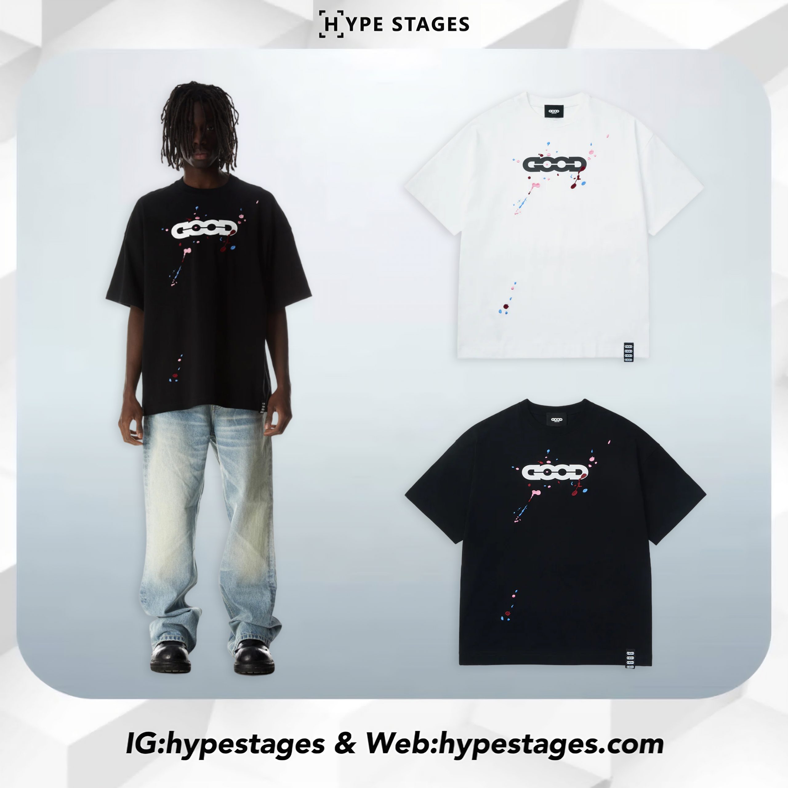 GOODBRAND EMBROIDERY SPLASH TEE