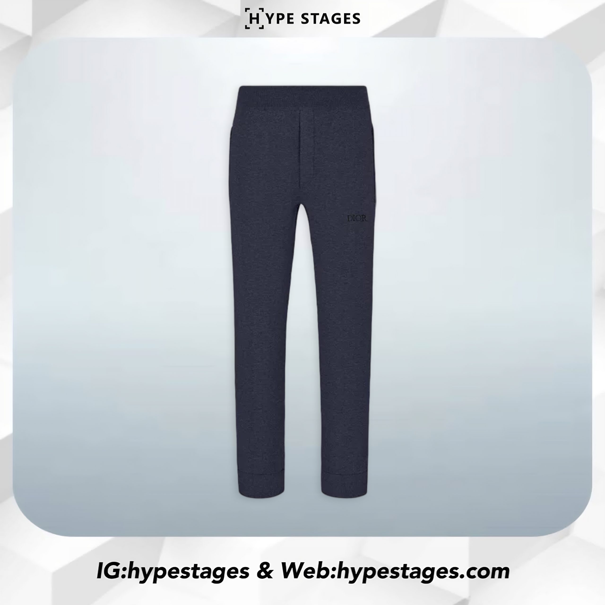 DIOR NAVY BLUE TRACK PANTS