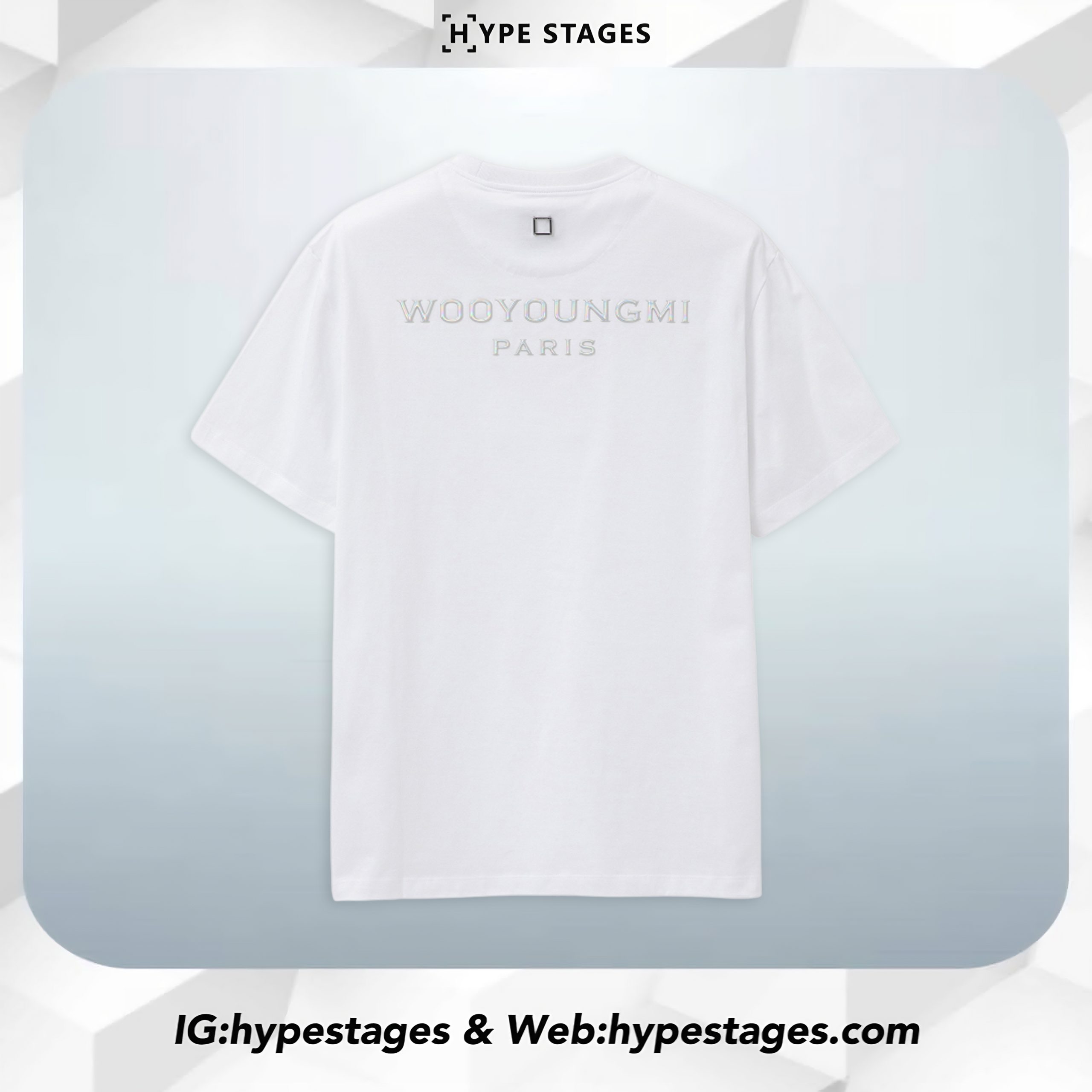 WOOYOUNGMI METALLIC LOGO TEE