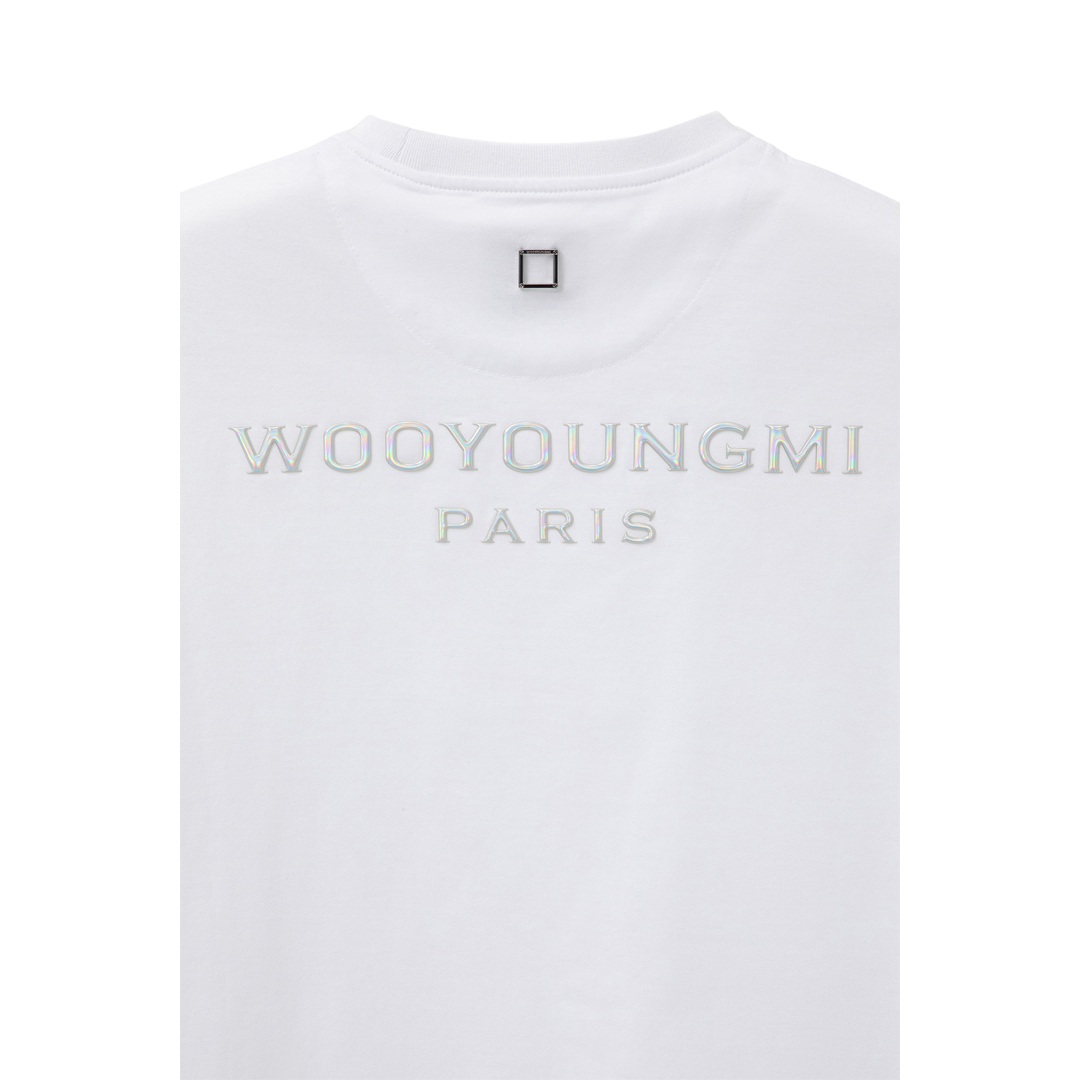 WOOYOUNGMI METALLIC LOGO TEE - Image 4