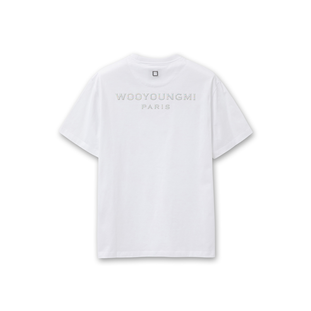 WOOYOUNGMI METALLIC LOGO TEE - Image 3