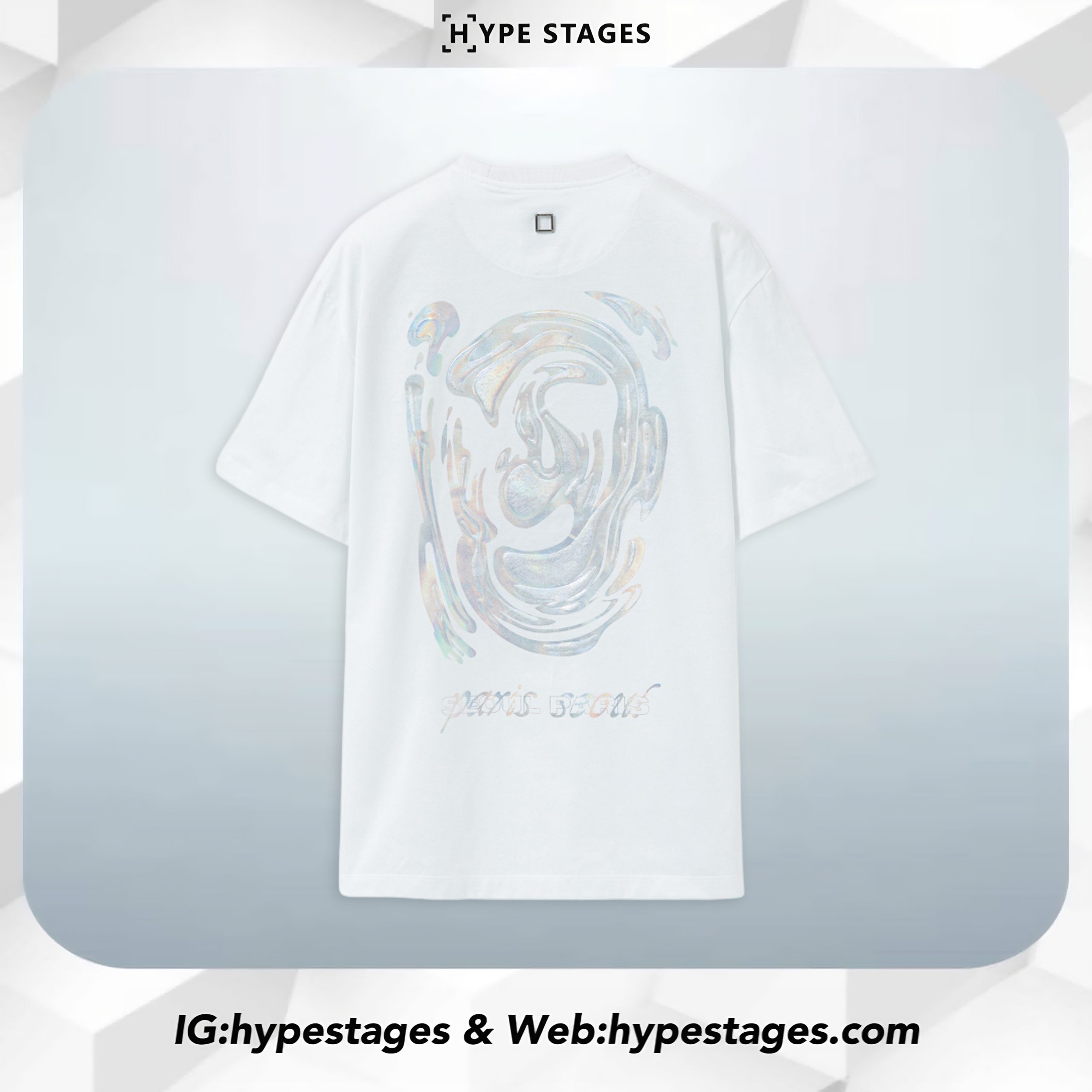WOOYOUNGMI METALLIC GRAPHIC TEE