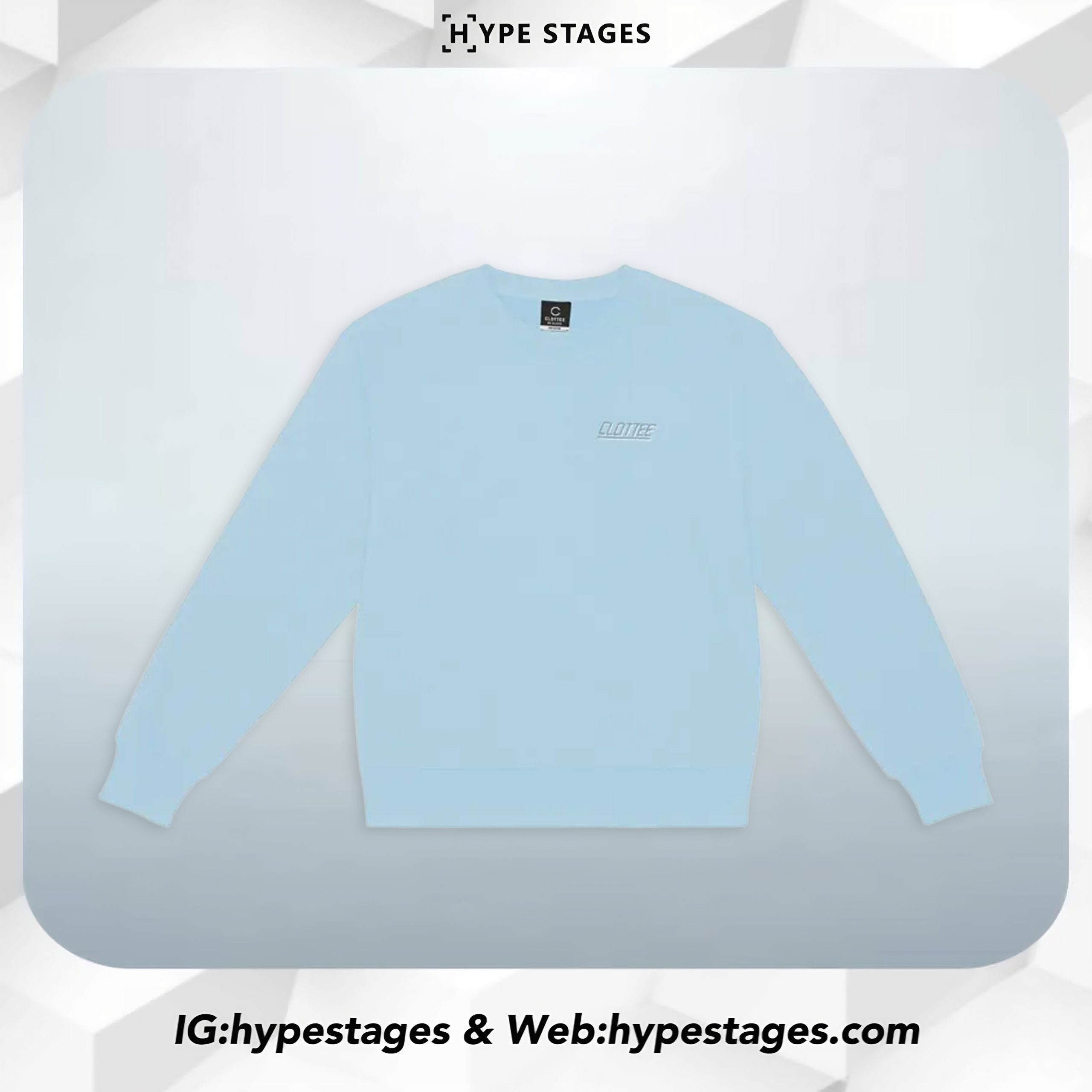 CLOT SIDE LOGO BABY BLUE SWEATER