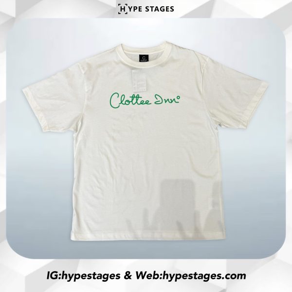 CLOT GREEN WORDING LOGO TEE