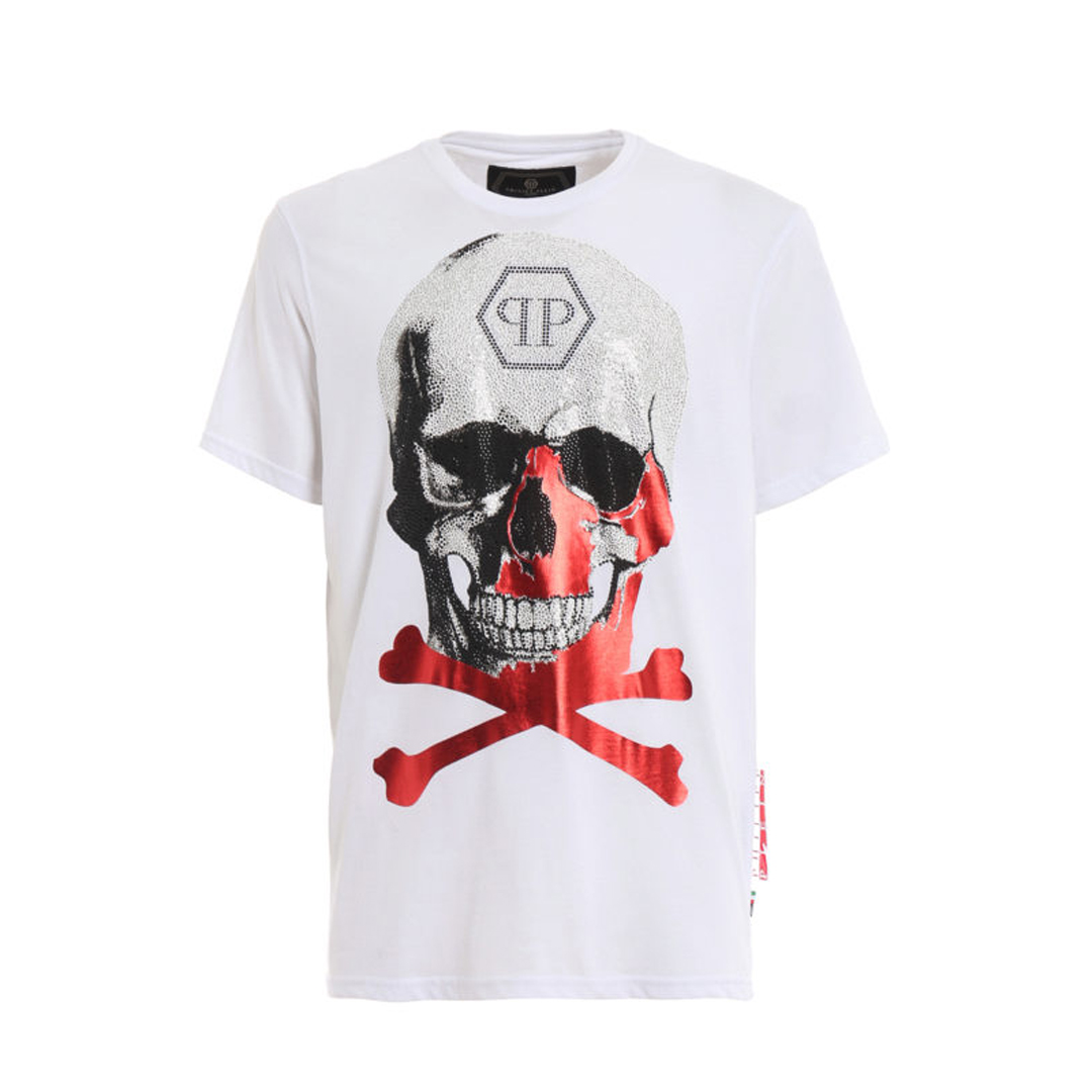 PHILIPP PLEIN PLATINUM CUT SKULL TEE - Image 6