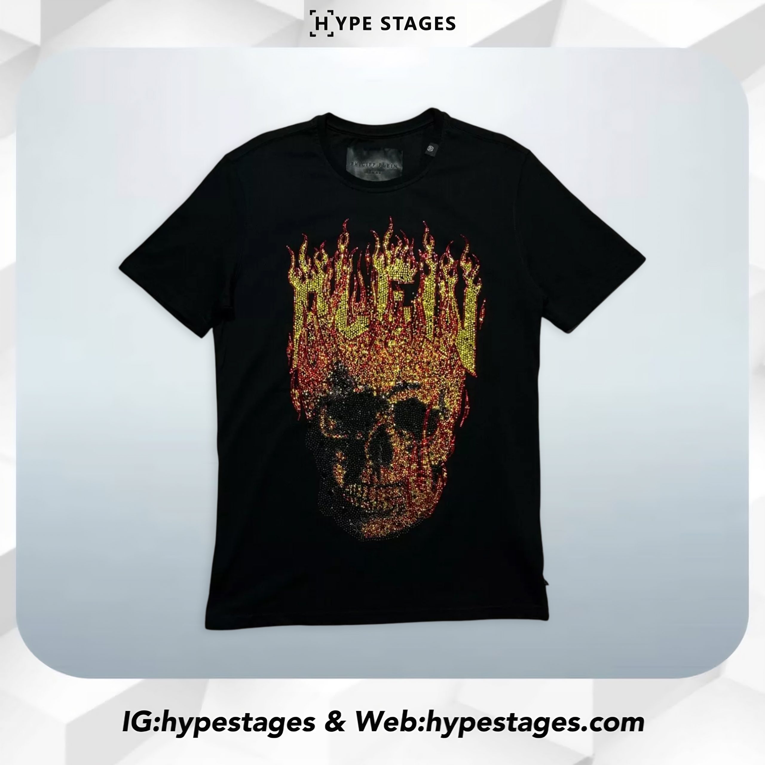 PHILIPP PLEIN SKULL PLEIN FLAME TEE