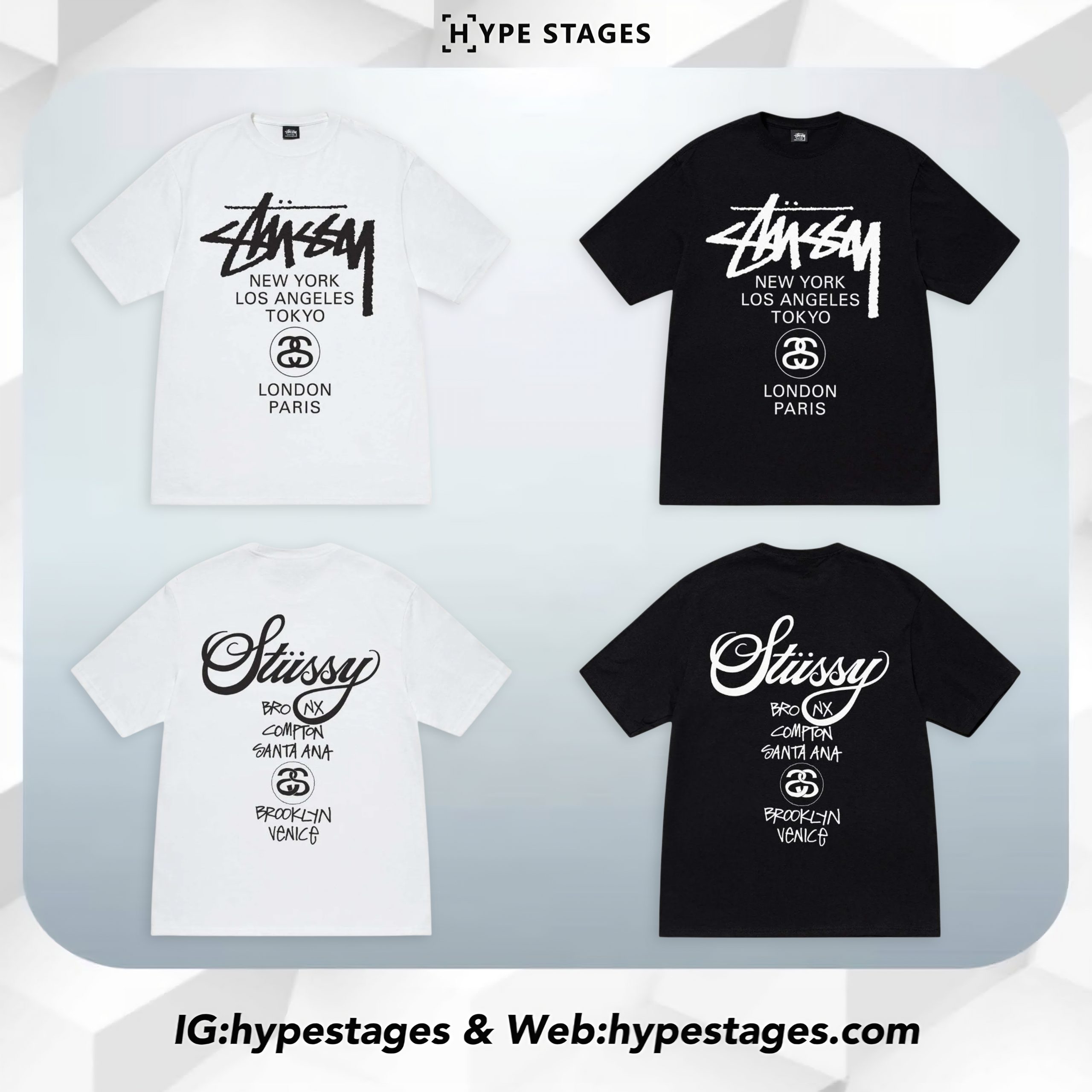 STUSSY WORLD TOUR TEE