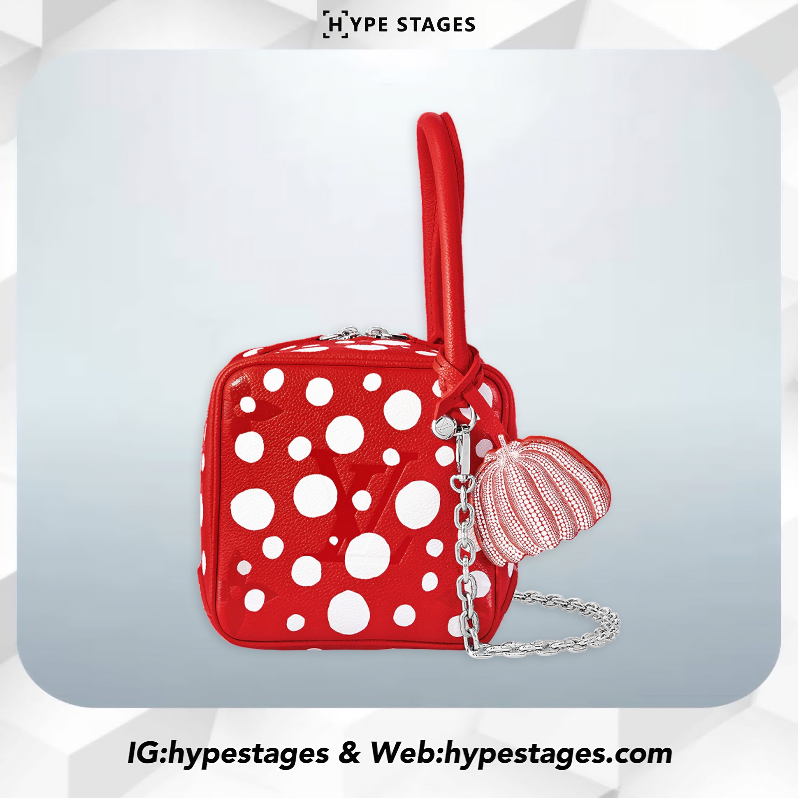 LV X YK POLKADOT SQUARE BAG (M21779)
