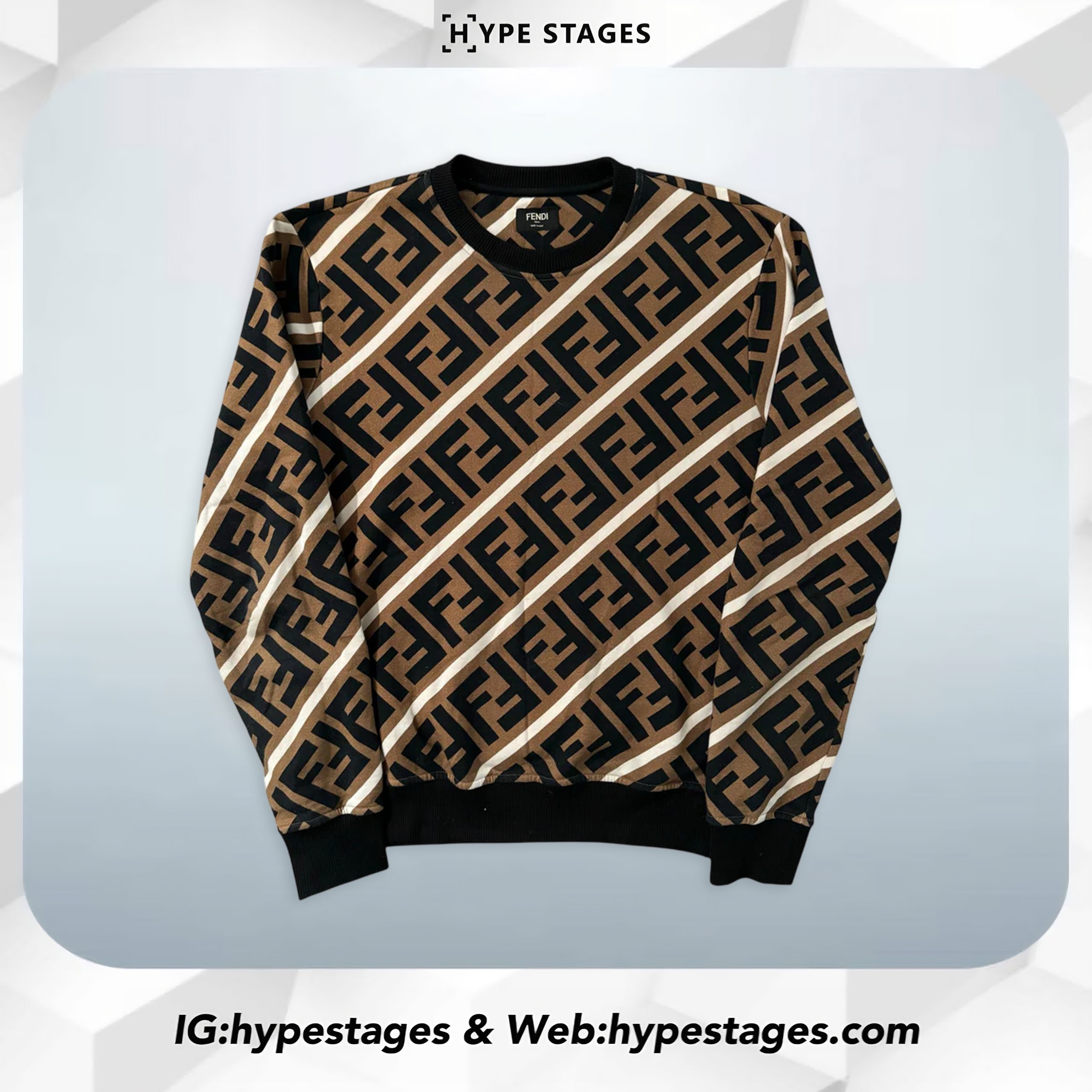 FENDI MONOGRAM SWEATER - USED