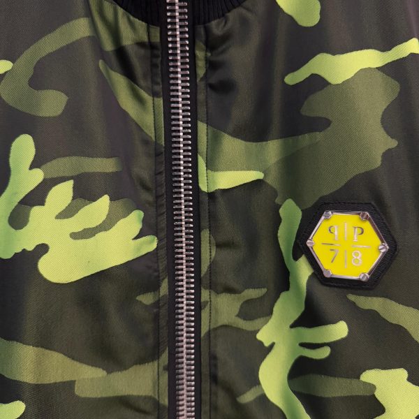 PHILIPP PLEIN GREEN BOMBER JACKET - USED - Image 5