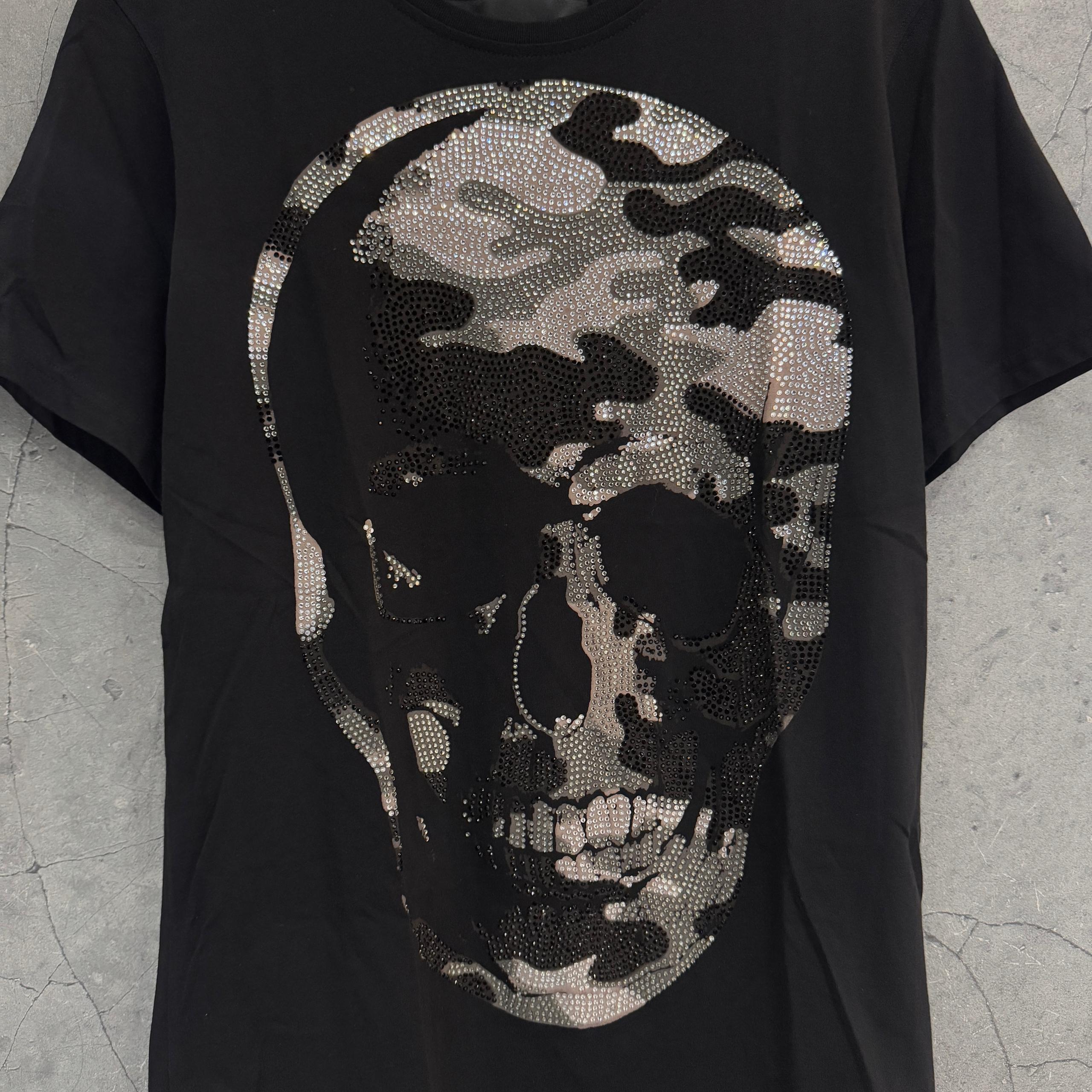 PHILIPP PLEIN RHINESTONE CAMO TEE - USED - Image 3