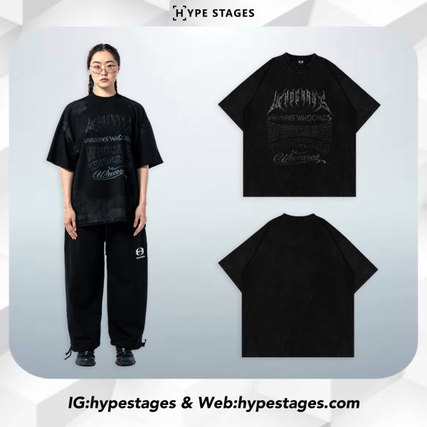 WHOCARES DISTRESSED MULTI LOGO TEE