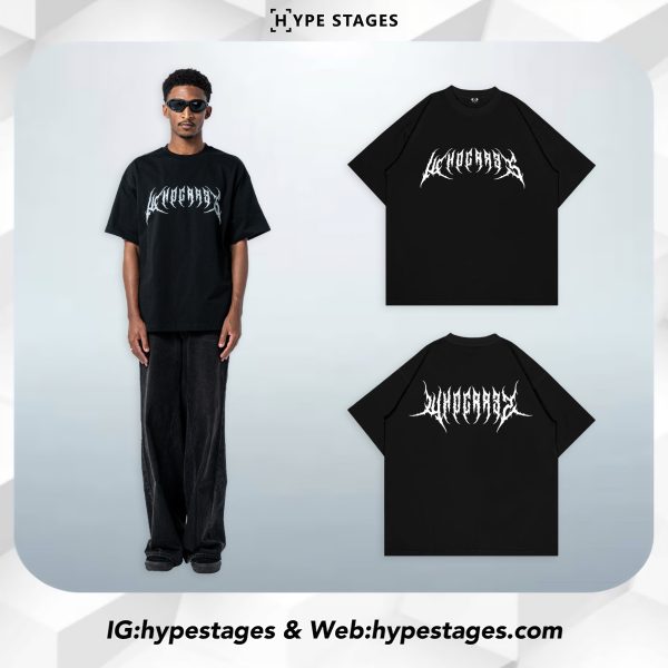 WHOCARES REFLECTIVE GOTHIC TEE