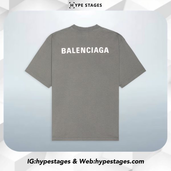 BALENCIAGA REFLECTIVE LOGO MEDIUM FIT TEE