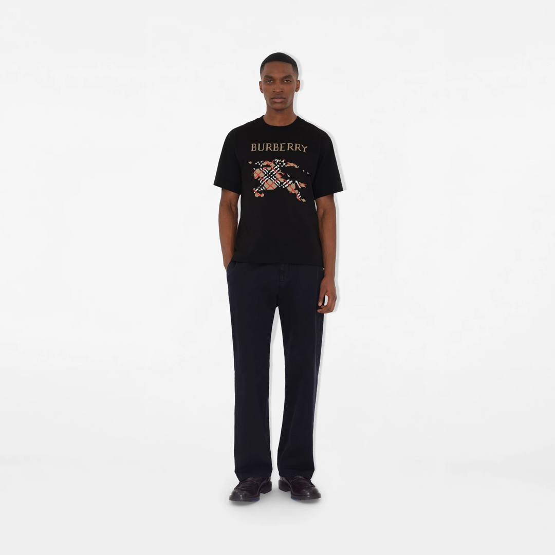 BURBERRY COTTON CROSS STITCH EKD COTTON TEE - Image 4